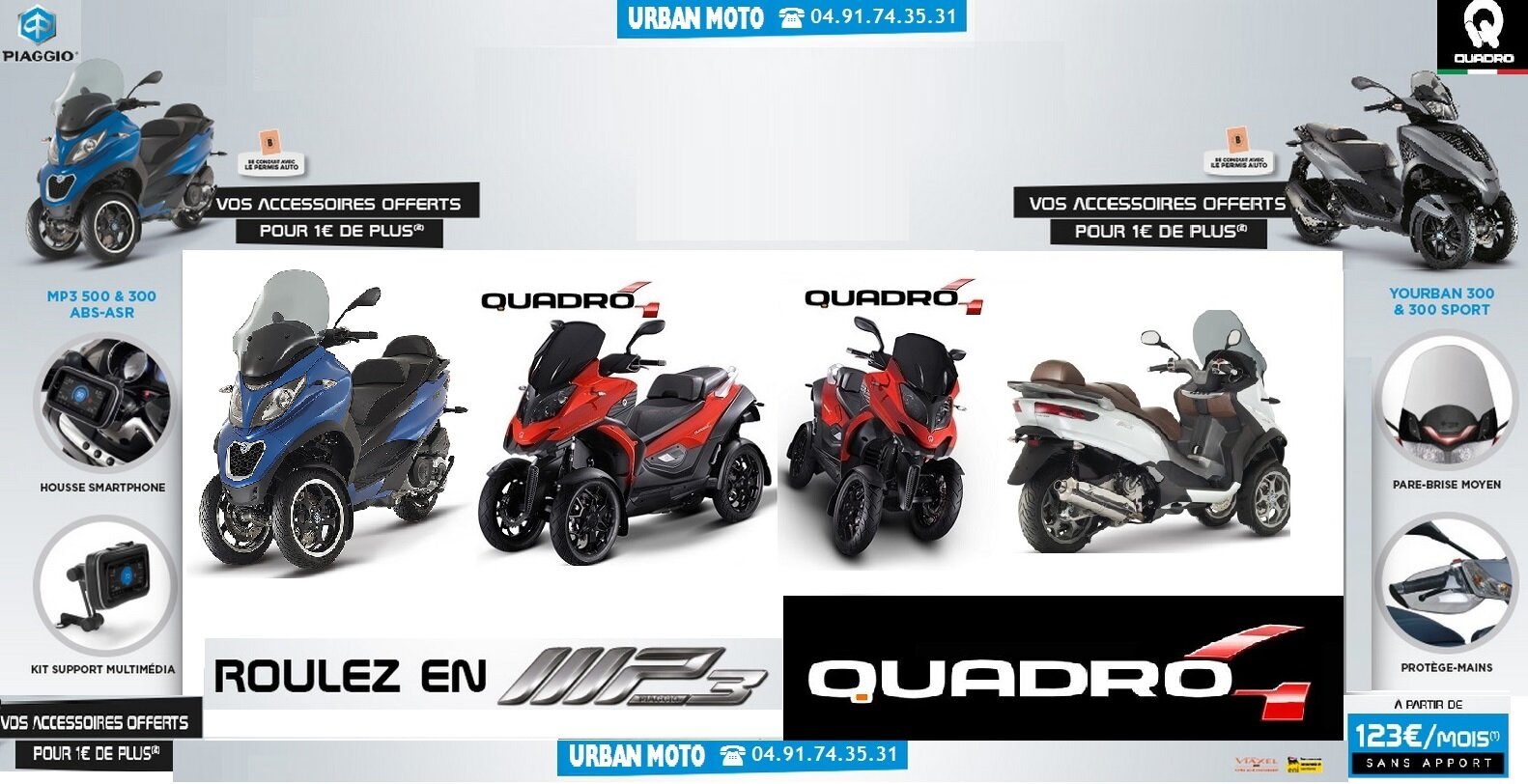 garage piaggio yamaha quadro honda sur marseille